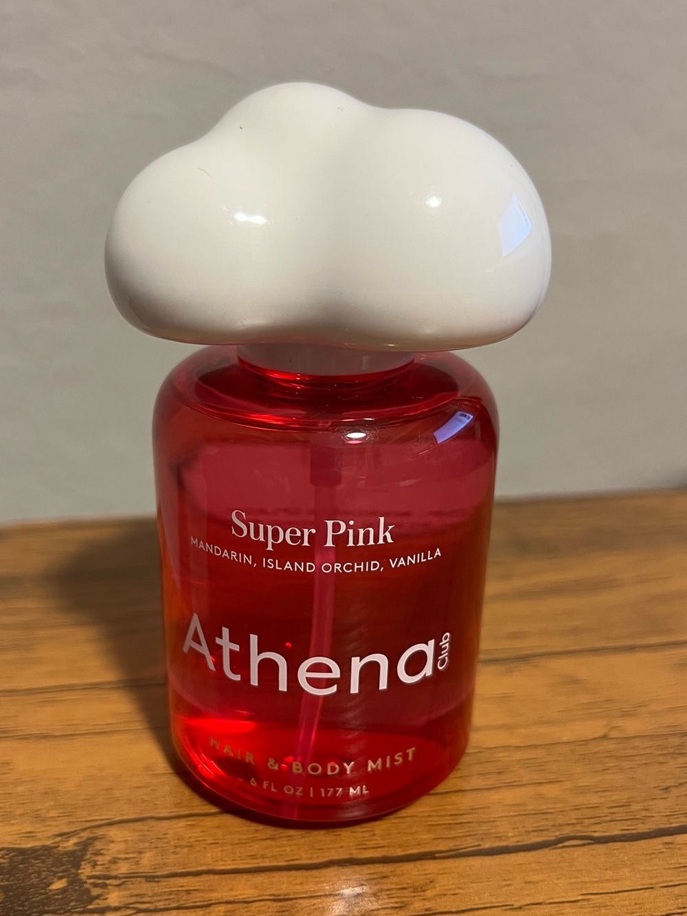 Zeno Super Pink Athena Body Mist, 6 fl oz Mandarin Orchid Vanilla Scent-NEW